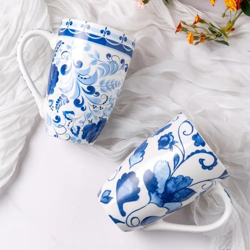 Miniatura 5 de GBHOME Taza de té con infusor y tapa, taza de té grande de cerámica de 18 onzas para hojas sueltas, apta para microondas y lavavajillas, taza