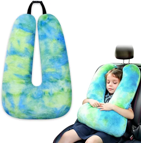 Miniatura 15 de Atablyn La almohada de cuello para niños proporciona doble apoyo a la cabeza y el cuello en cualquier posición de sueño en vuelos, automóviles
