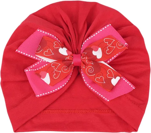 Miniatura 30 de Gorro de punto para bebé con lazos lindos turbante para envolver el sombrero (MZ6)