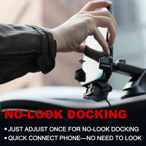 Miniatura 3 de NO-Look Docking Agena G1 Soporte de teléfono de carga para ventilación de aire, soporte universal para automóvil para puerto USB-C iPhone, Samsung