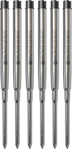 Miniatura 9 de Monteverde Recambio de bolígrafo de gel sin tapa para adaptarse a bolígrafos Sheaffer, punta fina, negro, 2 por paquete (S422BK)