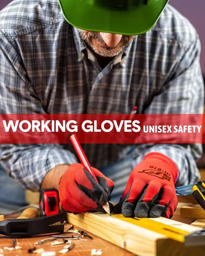 Miniatura 5 de Honeydak 36 pares de guantes de jardinería para hombres y mujeres, guantes de jardín con revestimiento de goma transpirable