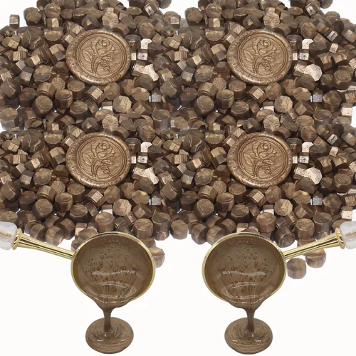 Miniatura 18 de 600 cuentas de cera amarilla, pellets de cera de sellado premium para sellos de sellos, invitación de boda, sobre de cartas, decoraciones de Amarillo