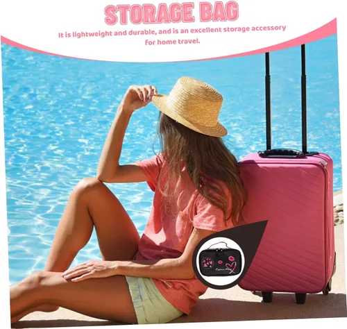Miniatura 6 de MERRYHAPY 1 bolsa de aseo de maquillaje, organizador de almacenamiento de joyas, organizador de maquillaje, bolsa con cierre de cremallera