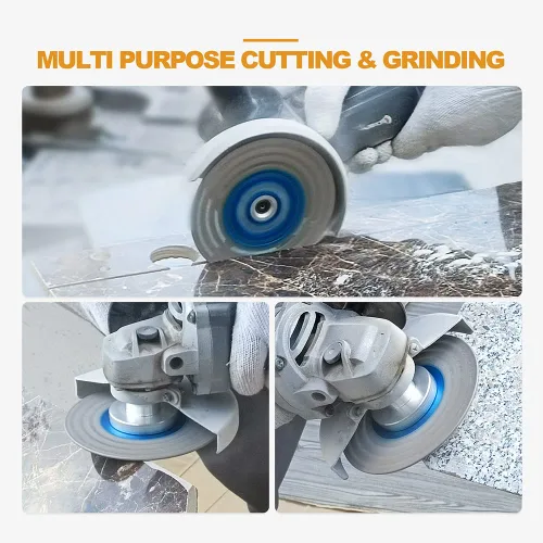Miniatura 3 de Muela de corte de granito de diamante, BRSCHNITT 4-1/2 pulgadas 115mm Hoja de sierra de diamante para amoladora angular con soldadura al vacío