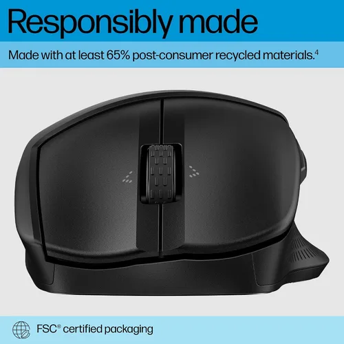 Miniatura 5 de HP Ratón Bluetooth 480 Comfort - Forma contorneada - Conecta hasta 3 dispositivos a través de botones programables Bluetooth® 5.3-6 - Compatible