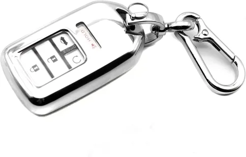 Miniatura 7 de Compatible con Honda Civic CR-V CR-Z Fit Accord Odyssey Clarity HR-V Insight Passport Pilot Ridgeline Crosstour TPU Funda para Llavero de Auto, Azul