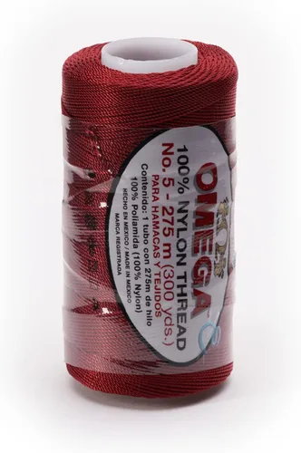 Miniatura 45 de Nylon NO.5 by Omega - Cuerda fuerte 100% nailon para ganchillo fino y manualidades - Color: 04 amarillo claro