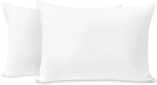 TILLYOU Paquete de 2 fundas de almohada para niños pequeños con cremallera, de microfibra suave y sedosa de 13 x 18 pulgadas, fundas de almohada de