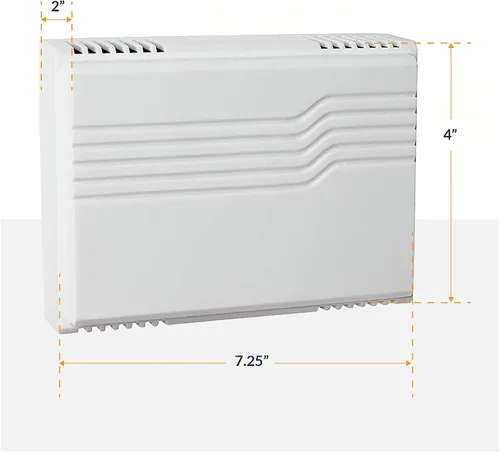 Miniatura 2 de Newhouse Hardware Two Note - Kit de timbre de puerta con cable con botón iluminado para transformador y montaje en superficie, 16 VAC/10 VA