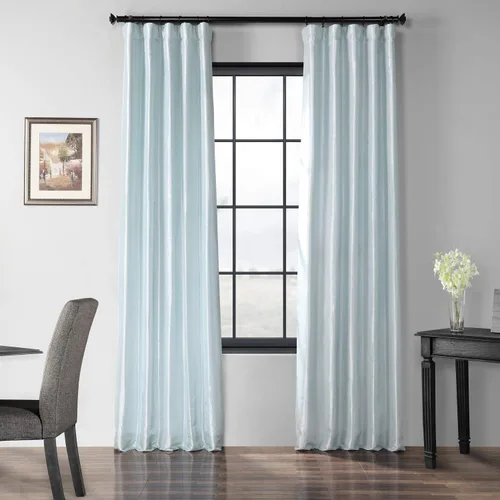 Miniatura 21 de HPD Half Price Drapes - Cortinas opacas para dormitorio y sala de estar - Cortina opaca de tafetán de seda sintética 127 x 213 cm (1 panel), Beige