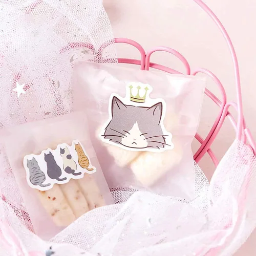 Miniatura 3 de Calcomanías de tamaño pequeño para laptop, 45 piezas de Doraking en caja, decoración de gatos súper lindos para laptop, planificadores, álbumes
