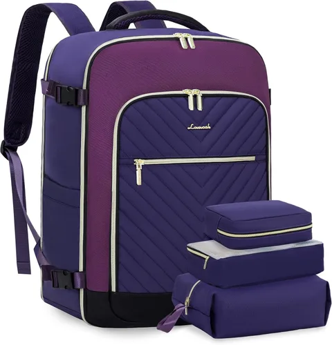 Miniatura 19 de LOVEVOOK Mochila de Viaje Grande, Mochila de Equipaje de Mano para Aviones, Viajes