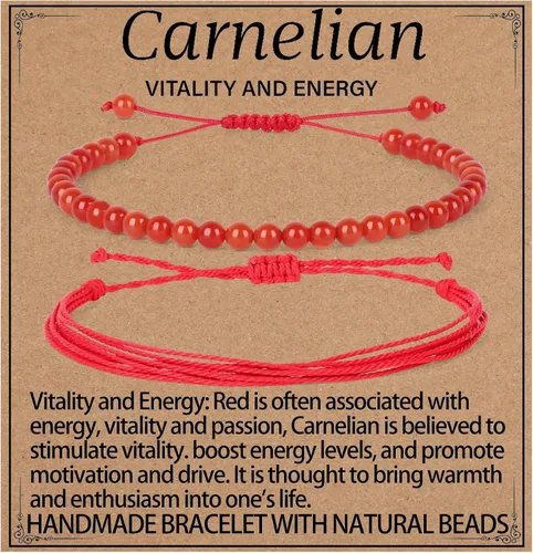 Miniatura 12 de LPBeads Pulsera de piedra natural hecha a mano de tamaño ajustable