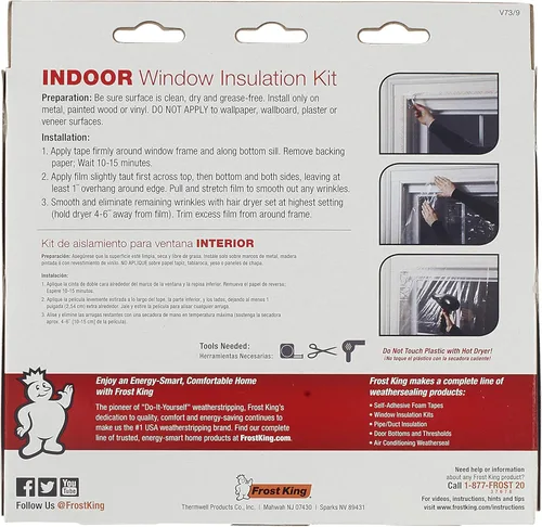 Miniatura 3 de Frost King - Kit de ventana retráctil para interiores, V73/9H