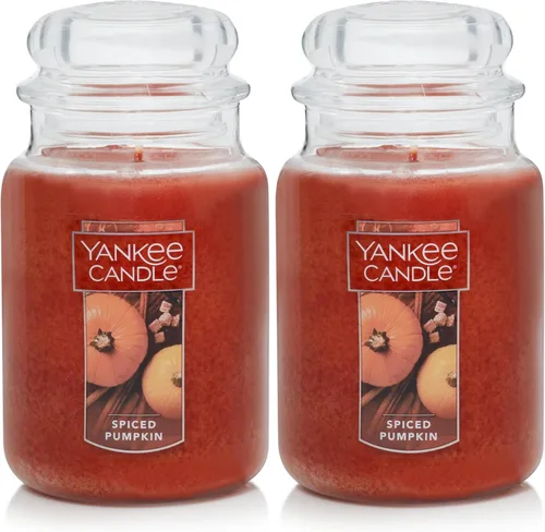 Miniatura 10 de Yankee Candle - Vela perfumada en tarro grande de 22 onzas, clásica, de solo una mecha, más de 110 horas de combustión, para aromaterapia, otoño e