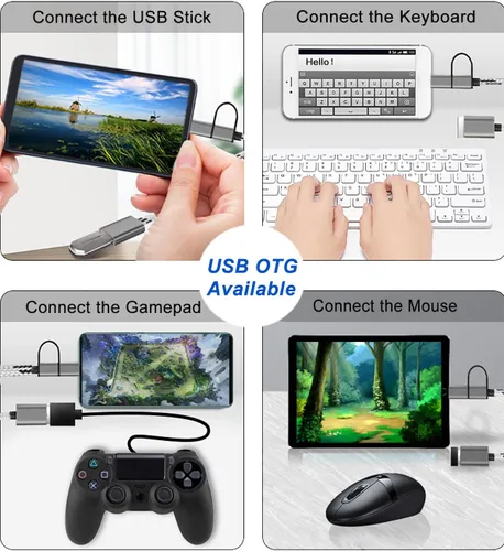 Miniatura 2 de Adaptador USB C/Micro USB a USB 2 en 1, cable adaptador USB a USB C OTG compatible con Samsung Galaxy S21 S22 S23 Note 20/10 A53, Google Pixel y más