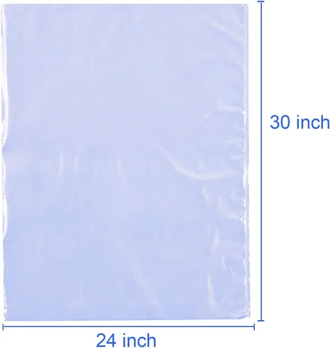 Miniatura 2 de LazyMe Bolsas retráctiles de celofán para cesta de Navidad, 24 x 30 pulgadas, bolsas retráctiles grandes, transparentes (5 unidades)