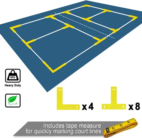 Miniatura 4 de Portable Pickleball Net Set, 22FT Regularion Size Pickle Ball Net with Paddles Set, Outdoor Pickleballs and Carry Bag, Easy Setup for Indoor, Azul