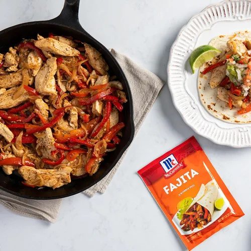 Miniatura 5 de McCormick Mezcla de condimentos, para fajitas estilo restaurante en casa. Se puede utilizar con: pollo, filete, camarones, verduras, 1.12 oz