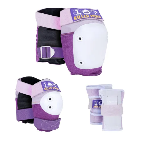 Miniatura 7 de 187 Killer Pads Conjunto de Seis Almohadillas, Coderas, Rodilleras y Muñequeras - Ideal para Skateboarding, Patinaje sobre Ruedas y Patinaje