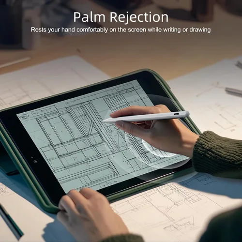 Miniatura 6 de Lápiz óptico para iPad con rechazo de palma y carga rápida, lápiz activo compatible con Apple iPad Pro (2018-2022) (11/12.9 pulgadas), iPad Air