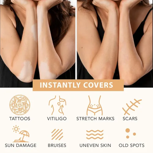 Miniatura 8 de Corrector de maquillaje de piernas, crema impermeable para cubrir el cuerpo impecable, crema para piernas, corrector de cicatrices de tatuaje de #1
