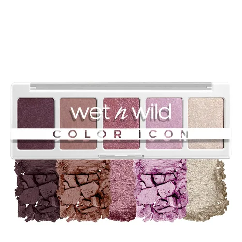 wet n wild Sombra de Ojos Color Icon, paleta de 5 sombras, mate, brillante, metálica, larga duración, pigmento rico y mantecoso, libre de crueldad -