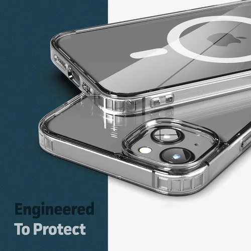Miniatura 3 de ENCASED Funda magnética con protector de pantalla para iPhone 14 Plus de 6.7 pulgadas, compatible con MagSafe (transparente)