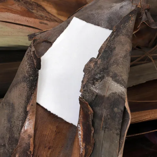 Miniatura 5 de Paquete de 50 papel de acuarela de algodón con borde deckle de 200 GSM, papel de acuarela con textura rugosa para escribir Blanco roto