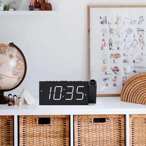 Miniatura 9 de Radio reloj despertador con visualización LED de 1.8 pulgadas, de carga USB, alarma dual, respaldo de batería (Versión actualizada) Mesqool AM/FM