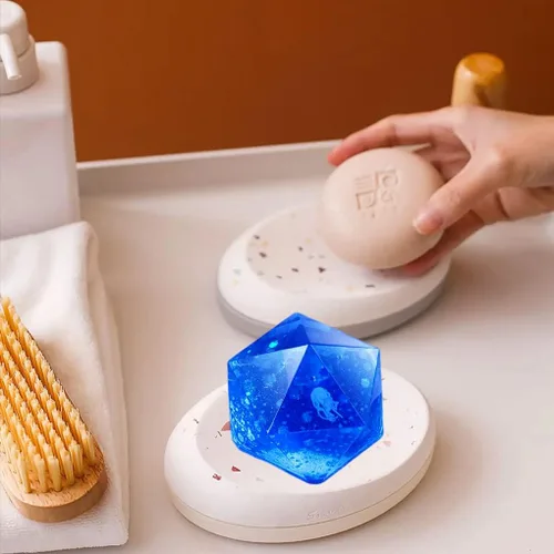 Miniatura 2 de 2 moldes de resina de gemas, moldes de silicona de piedras de cristal para resina, moldes de resina epoxi de cuarzo geométrico, manualidades, velas