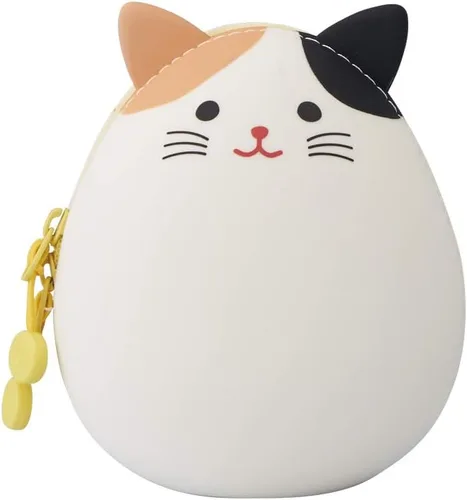 Miniatura 8 de LIHITLAB PuniLabo - Bolsa con cremallera, forma de huevo, 3.8 x 4.7 pulgadas, gato negro (A7783-3)