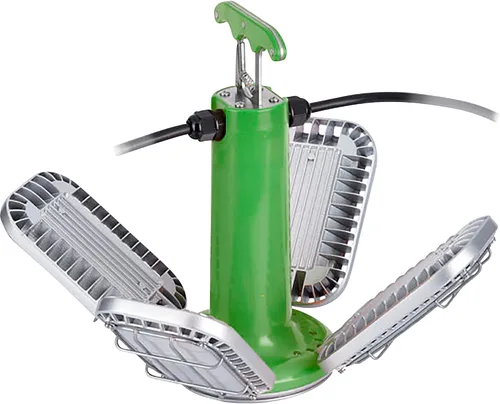 Miniatura 7 de PowerSmith PTLK516-130 - Luz de trabajo LED temporal de 16,000 lúmenes con 4 paneles pivotantes, gancho de metal de montaje rápido y cable