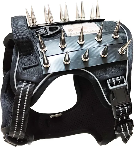 Miniatura 9 de Arnés táctico para perro, reflectante, chaleco antitirones, chaleco de protección contra pinchos, talla S