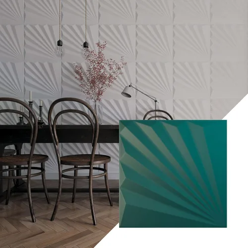Miniatura 21 de Ekena Millwork WP20X20AAWH 19 5/8 pulgadas de ancho x 19 5/8 pulgadas de alto Aire EnduraWall Decorativo 3D Panel de Pared Cubre 2.67 pies cuadrados