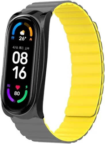 Miniatura 7 de Correa compatible con Xiaomi Mi Band 5, correa de silicona KangPlus con cierre magnético para mujeres y hombres, ajustable de 5.5-8.1 pulgadas, Azul