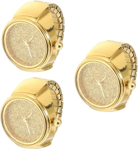 DECHOUS 3 piezas de anillo de reloj de dedo anillo para mujeres mujeres regalos anillos para mujeres relojes para hombre anillo de reloj hombre