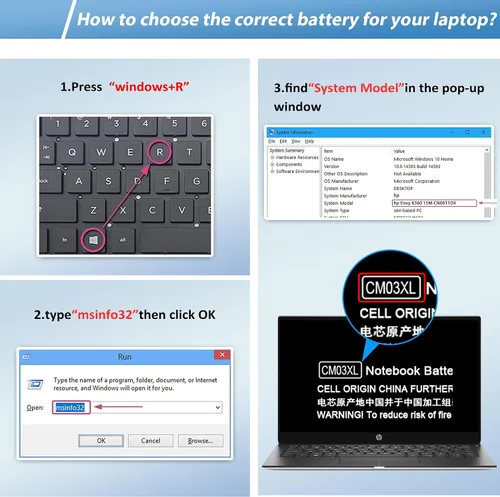 Miniatura 3 de CM03 CM03XL Reemplazo de batería para HP EliteBook 840 845 850 855 740 745 750 755 G1 G2 Series Notebook ZBook 14 15u G2 CO06 CO06XL Batería