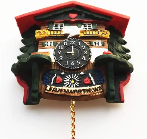 Miniatura 3 de Reloj de cuco estilo Leavenworth Washington State USA America Nevera Magnet Souvenir Gift Collection