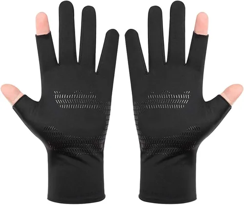 Miniatura 3 de PURFUN Guantes de conducción de protección solar anti-UV para hombres y mujeres, delgados, transpirables, de alta elasticidad, guantes deportivos