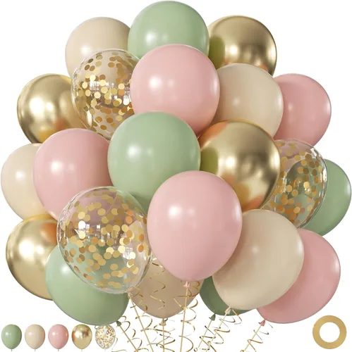 Miniatura 32 de Globos rojos y negros, 60 globos de oro rojo y negro de 12 pulgadas con globos de confeti dorado para graduación, Año Nuevo, películas de casino