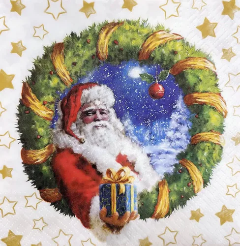 Miniatura 25 de AM Décor - 20 servilletas de papel de 3 capas de 3 capas para cenas de vacaciones, decoupage decorativo, 13 x 13 pulgadas (desplegadas)