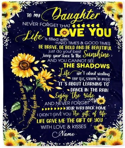 Miniatura 30 de Manta personalizada con texto en inglés «To My Daughter from Mom Dad Give You A Big Love Hug Butterfly Daughter Birthday»