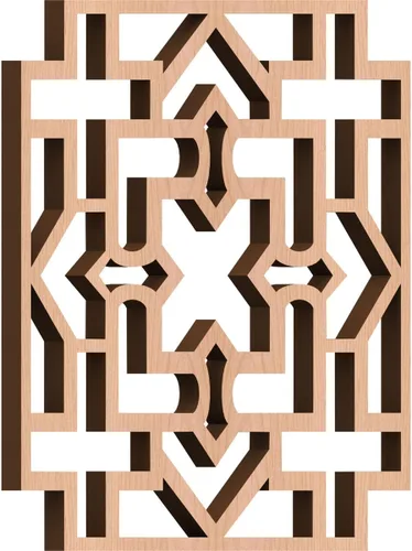 Miniatura 46 de Wise Paneles decorativos de madera con calado, extra pequeños, 7 3/8 pulgadas de ancho x 7 3/8 pulgadas de alto x 1/4 pulgadas de alto, roble rojo