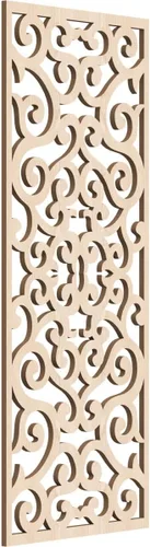 Miniatura 166 de Eveline - Paneles decorativos de pared de madera con calado, 13 3/8 pulgadas de ancho x 34 3/8 pulgadas de alto x 3/8 de alto, roble rojo rojo