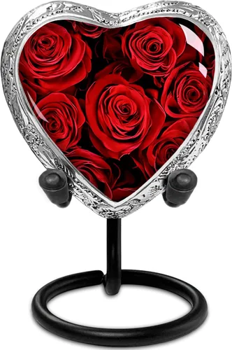 Miniatura 9 de Urna de flor de cerezo rosa para cenizas para mujeres, urnas de cremación grandes para mujeres adultas, urna funeraria conmemorativa para cenizas
