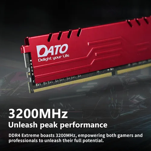 Miniatura 2 de DATO 16GB RAM (8GBx2), DDR4 3200MHz con disipador de calor, PC4-25600 CL16 1.35V 288-Pin Non-ECC UDIMM, módulo de memoria de escritorio para gaming
