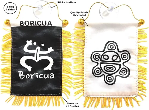Miniatura 3 de Bandera de Puerto Rico para Auto - Bandera de Puerto Rico Para Auto - Boricua - Adhesivo decorativo para interior de coche
