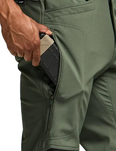 Miniatura 8 de CQR - Pantalones tácticos de invierno para hombre, diseño térmico tipo cargo con forro de vellón para exteriores, esquí, nieve y senderismo